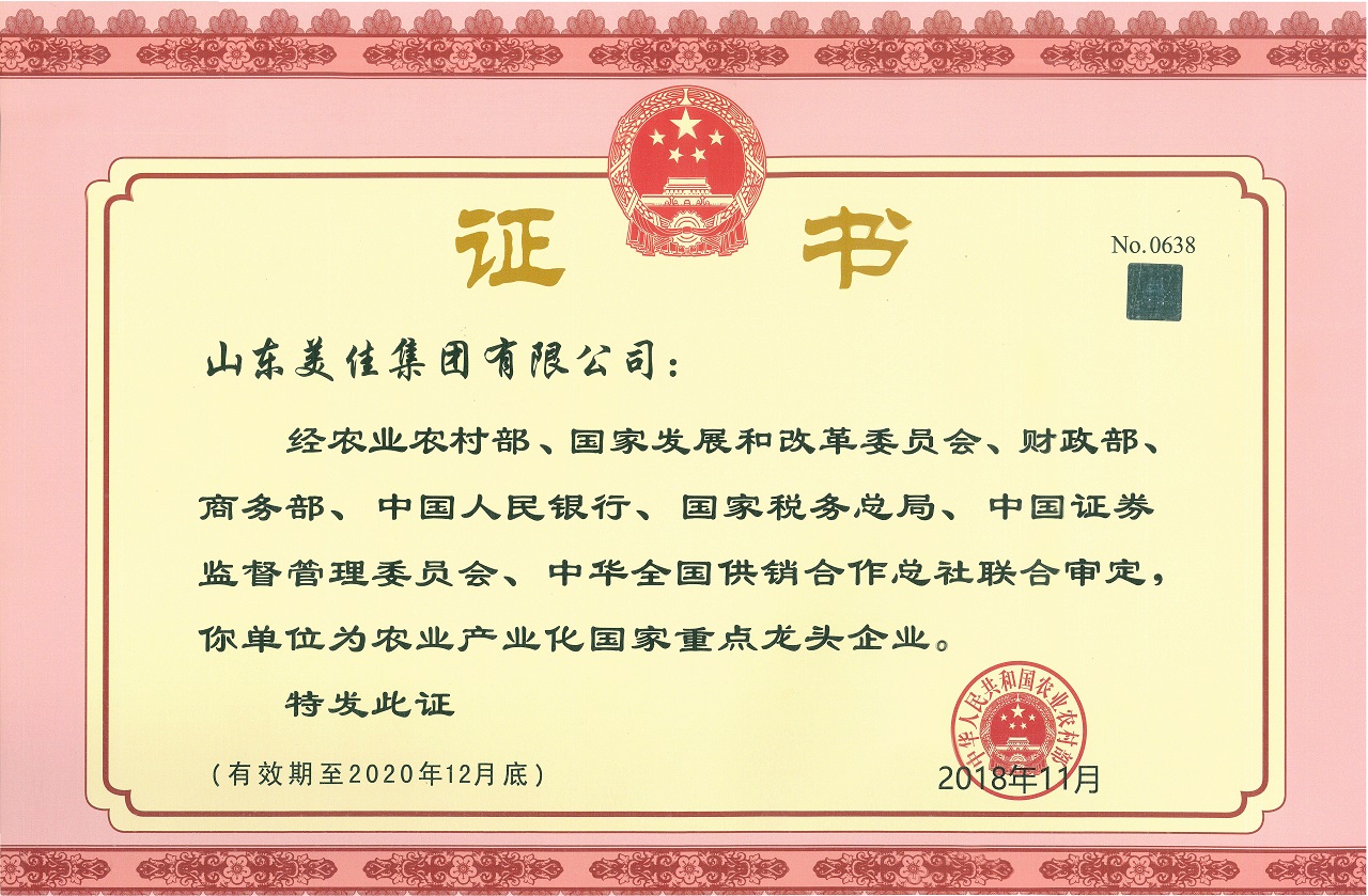 2018国家重点龙头企业